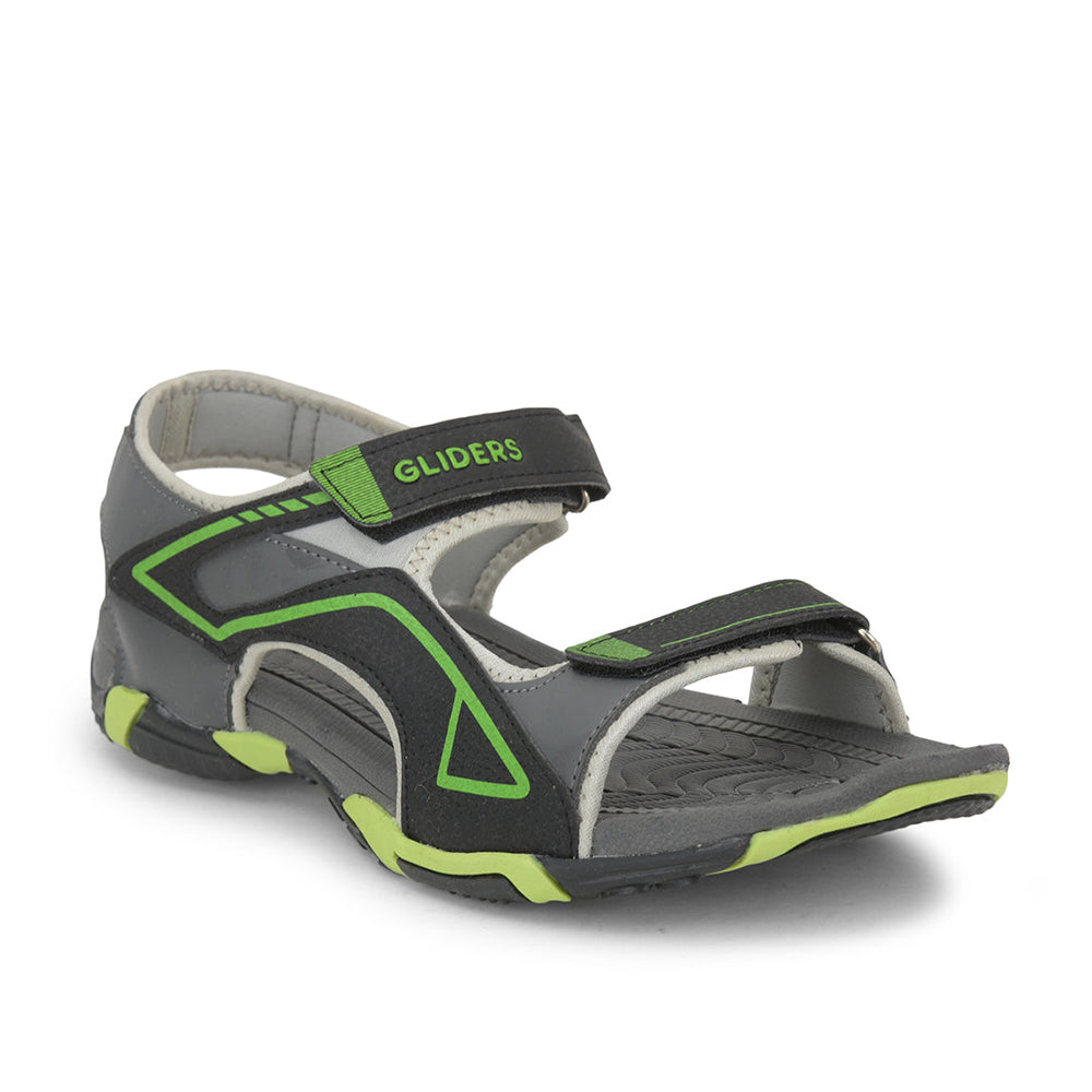 Gliders (Black) Casual Sandals For Men GRACIA-6E By Liberty