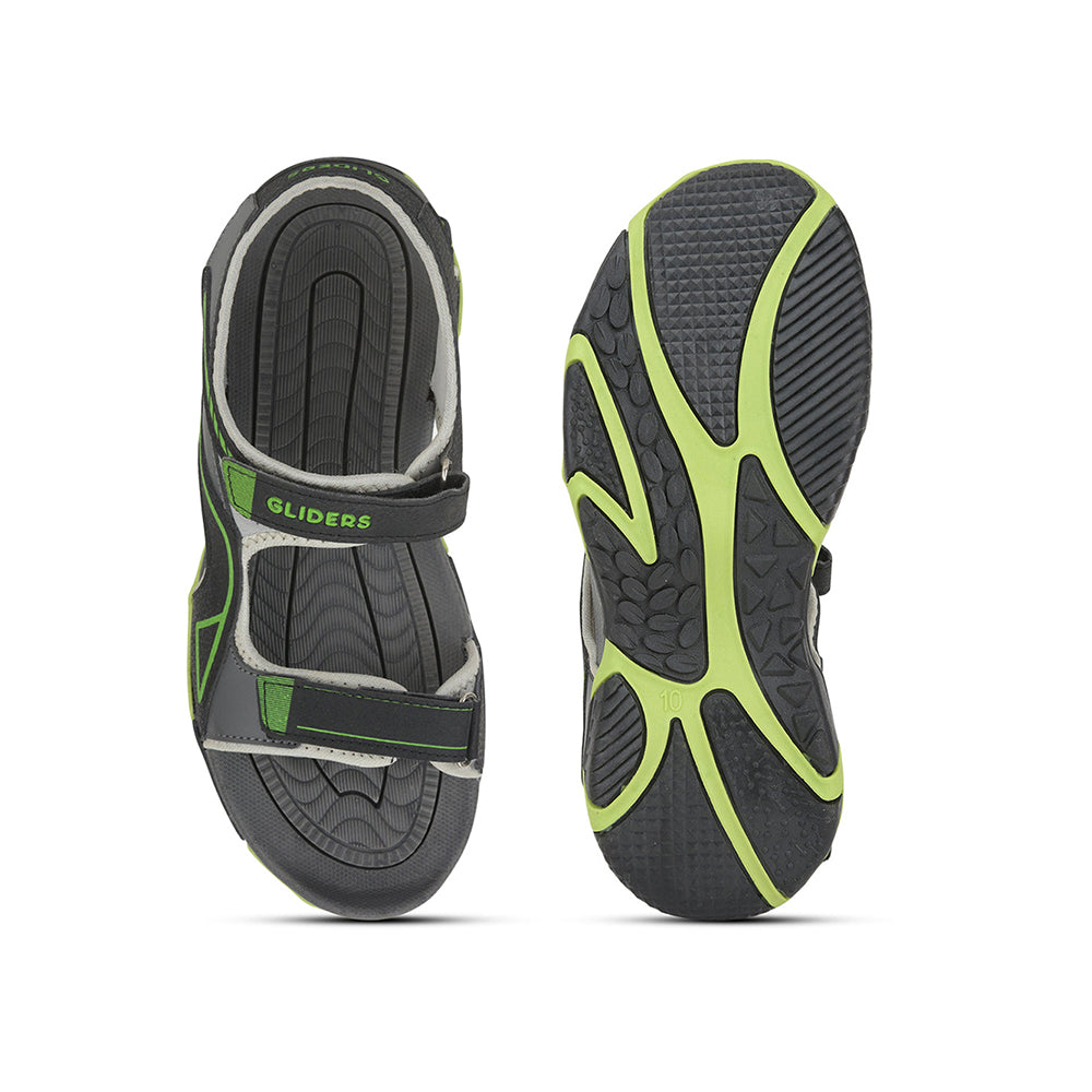 Gliders (Black) Casual Sandals For Men GRACIA-6E By Liberty
