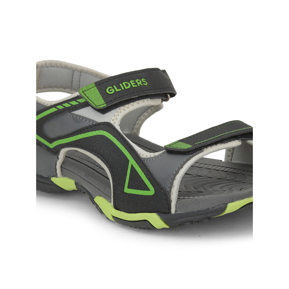 Gliders (Black) Casual Sandals For Men GRACIA-6E By Liberty