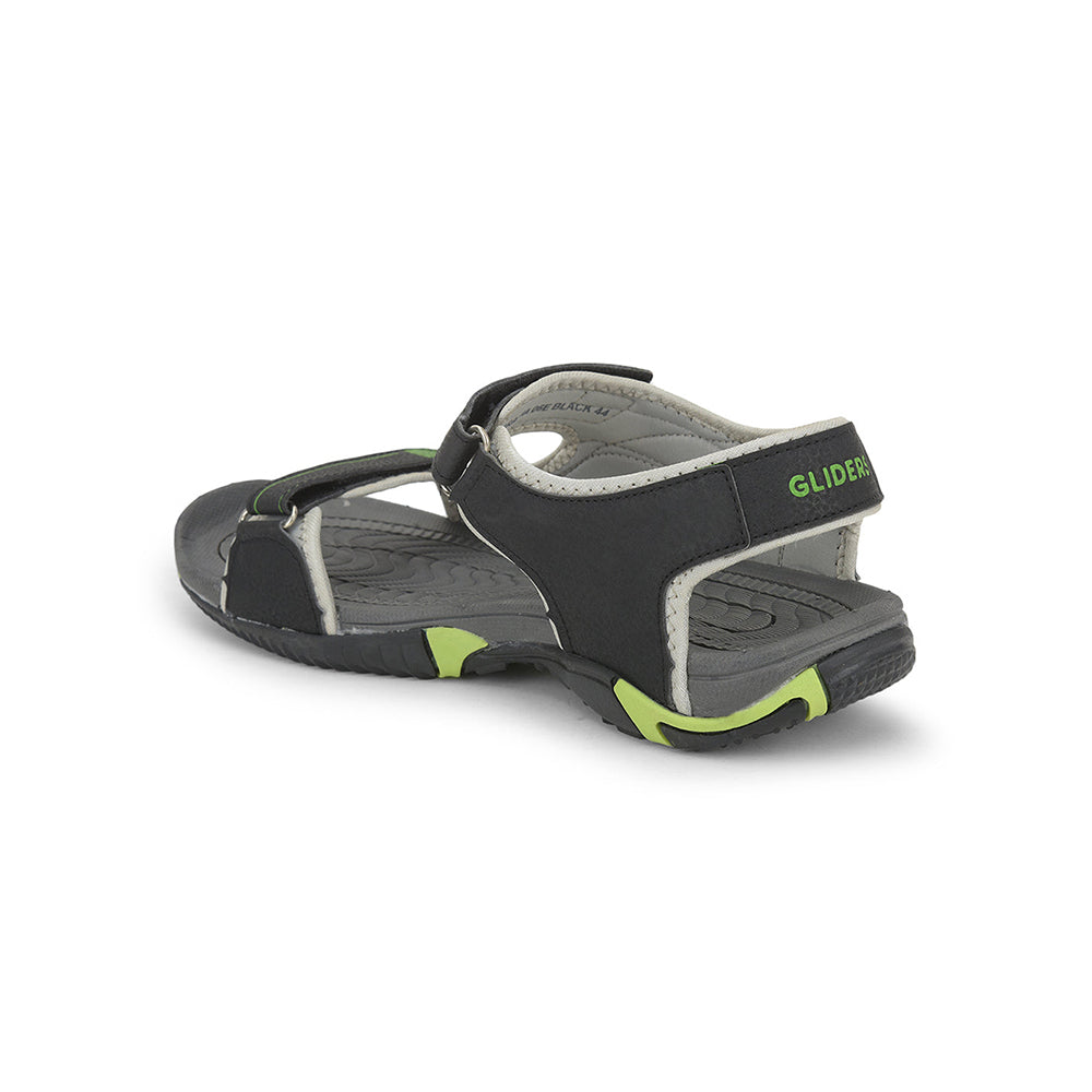 Gliders (Black) Casual Sandals For Men GRACIA-6E By Liberty
