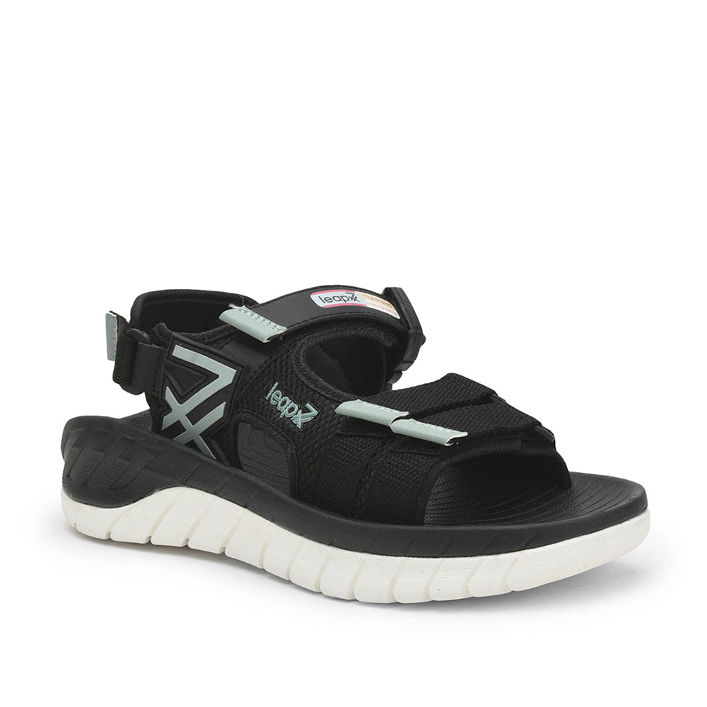 Leap7x Casual Sandal For Men (Black) EVERLAST-1 By Liberty