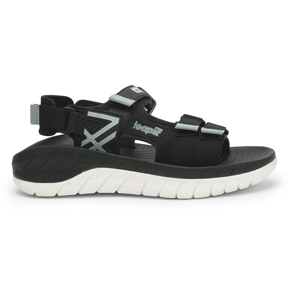 Leap7x Casual Sandal For Men (Black) EVERLAST-1 By Liberty