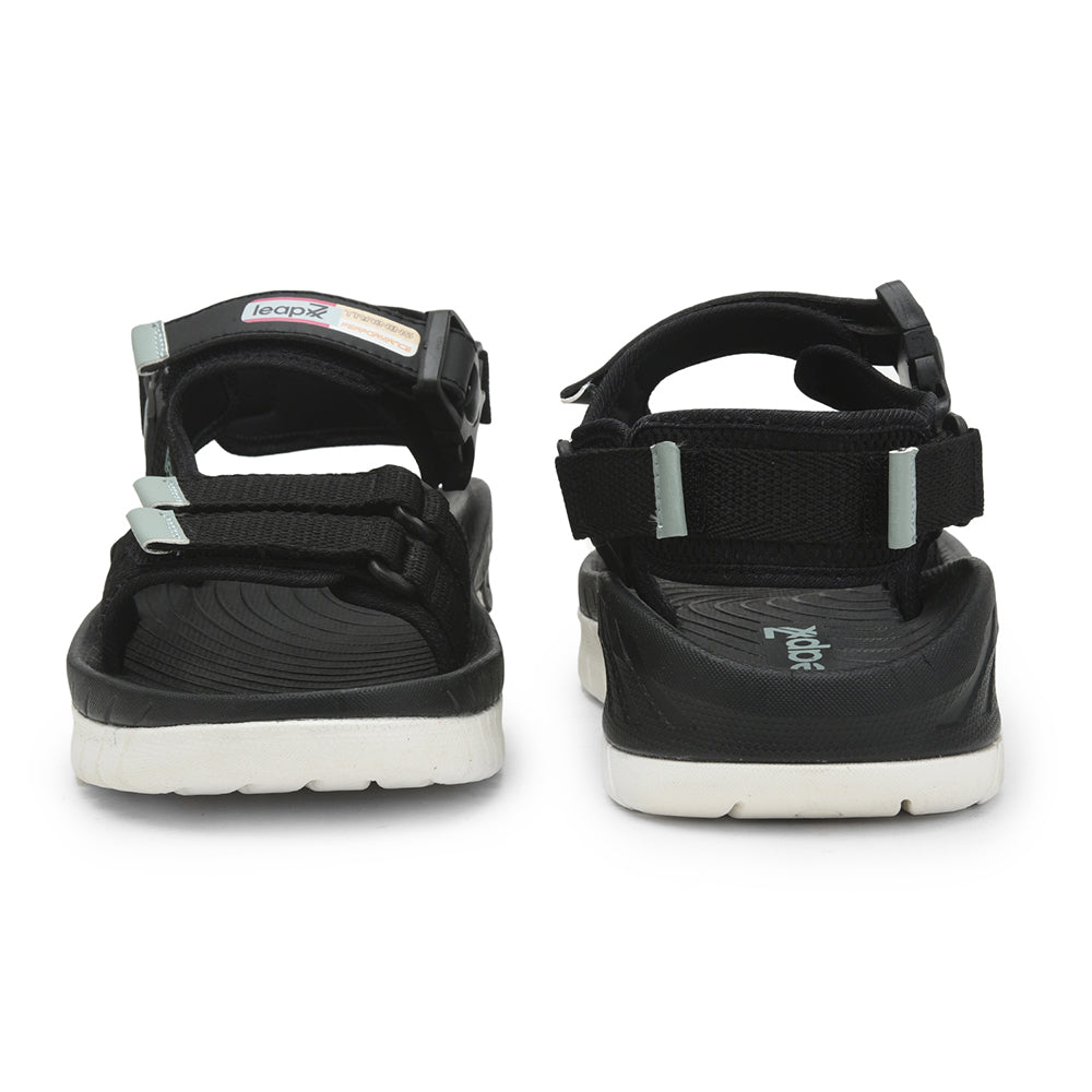 Leap7x Casual Sandal For Men (Black) EVERLAST-1 By Liberty