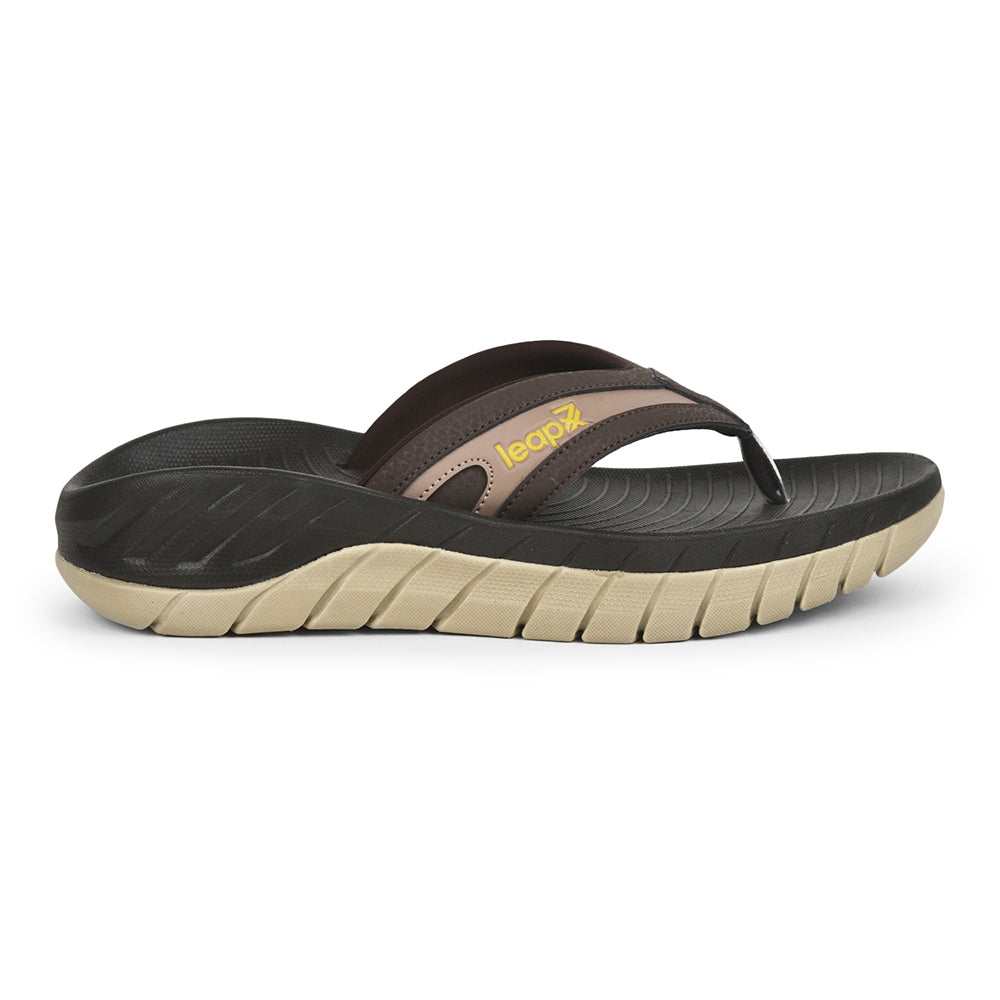 Leap7x By Liberty Men EVERLAST-2 Brown Casual Flip-Flop