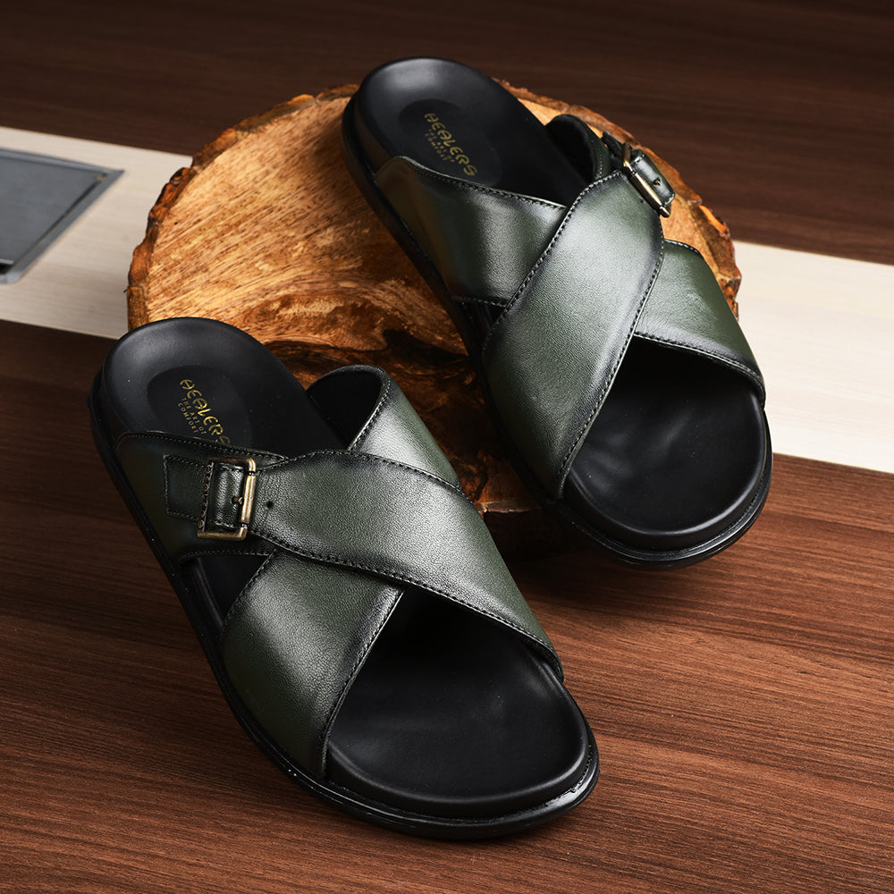 Healers By Liberty Men SOFT-1 Olgreen Casual Slippers