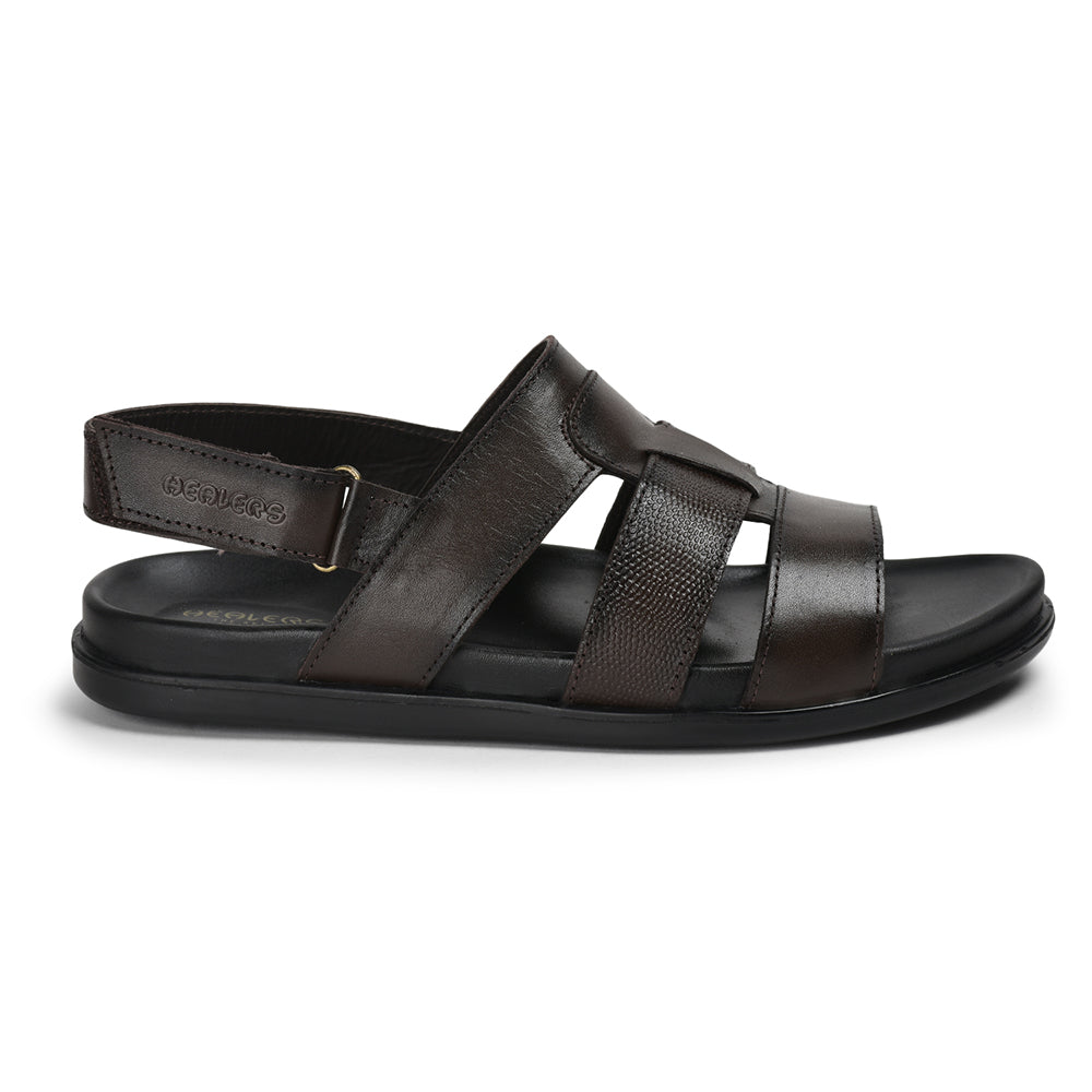Healers By Liberty Men SOFT-4 Brown Formal Sandal