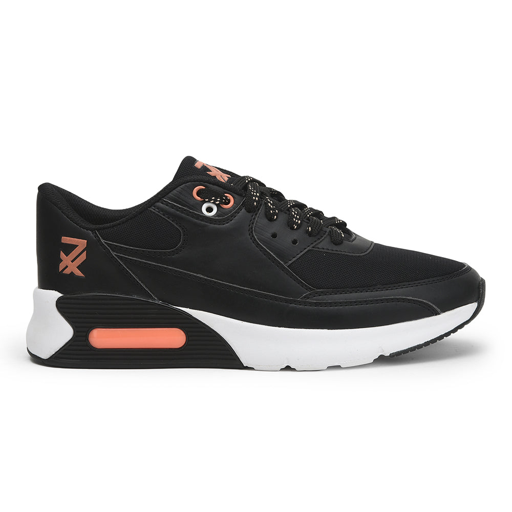 Leap7x Lacing Black Casual Shoes For Men BRISTOL-1E By Liberty