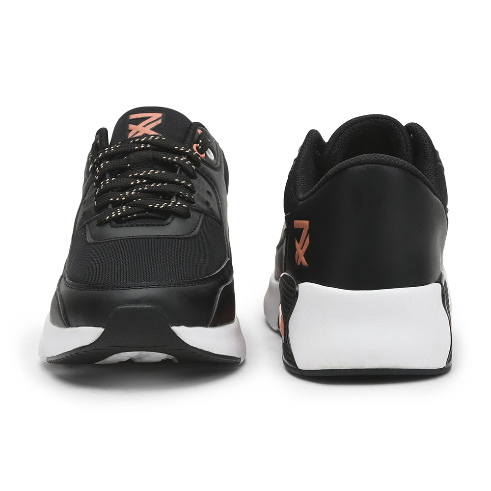 Leap7x Lacing Black Casual Shoes For Men BRISTOL-1E By Liberty