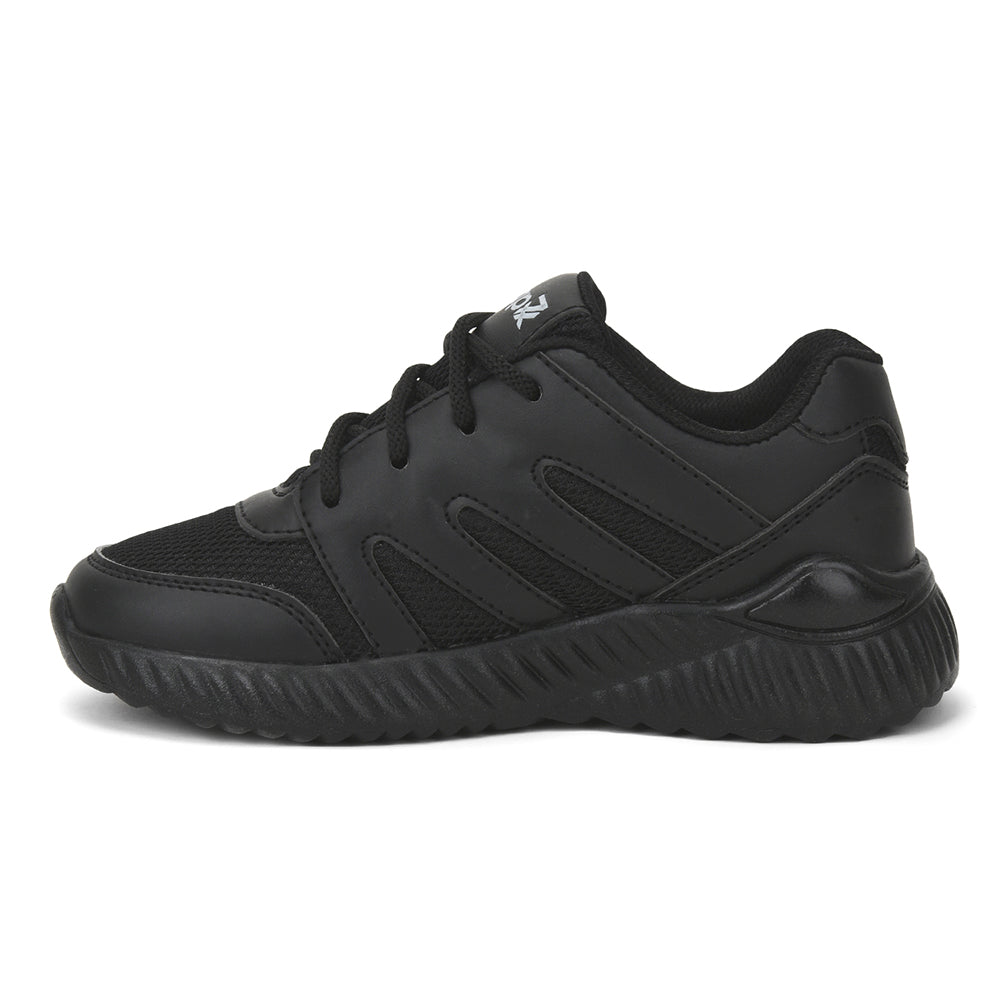 Leap7x By Liberty Kids NITSCHO-1L Black School Lacing Shoes