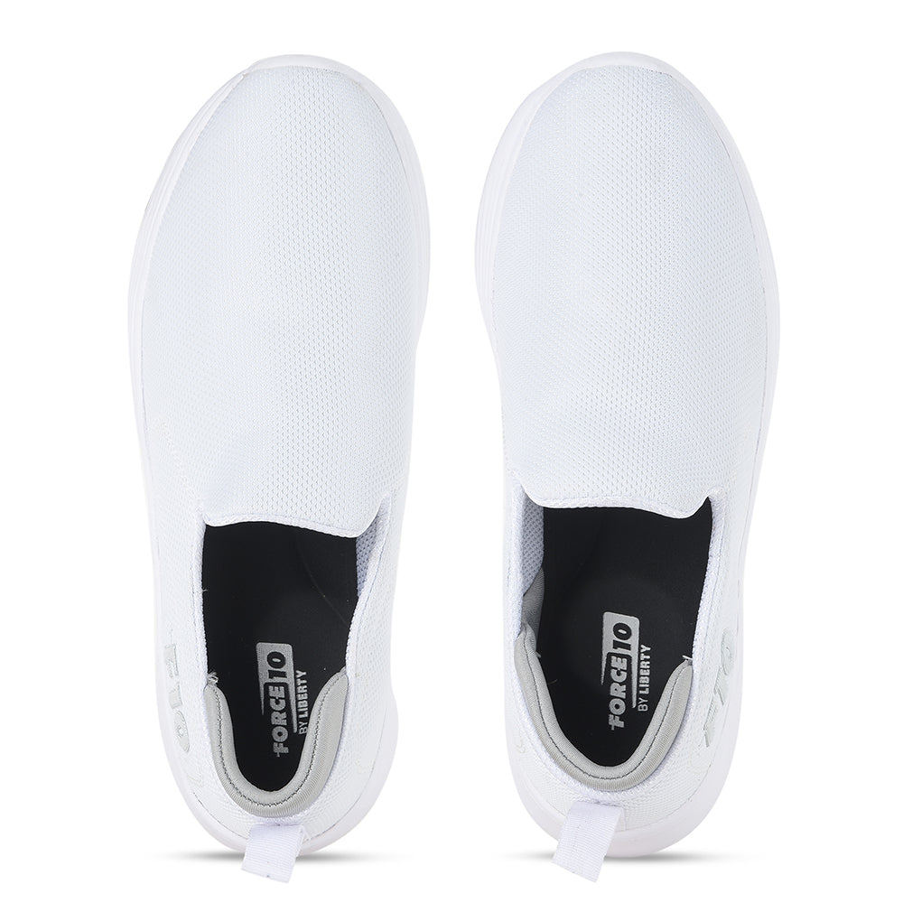 Force 1 by Liberty Men TRSTIN-2 White Sports Non Lacing Shoes