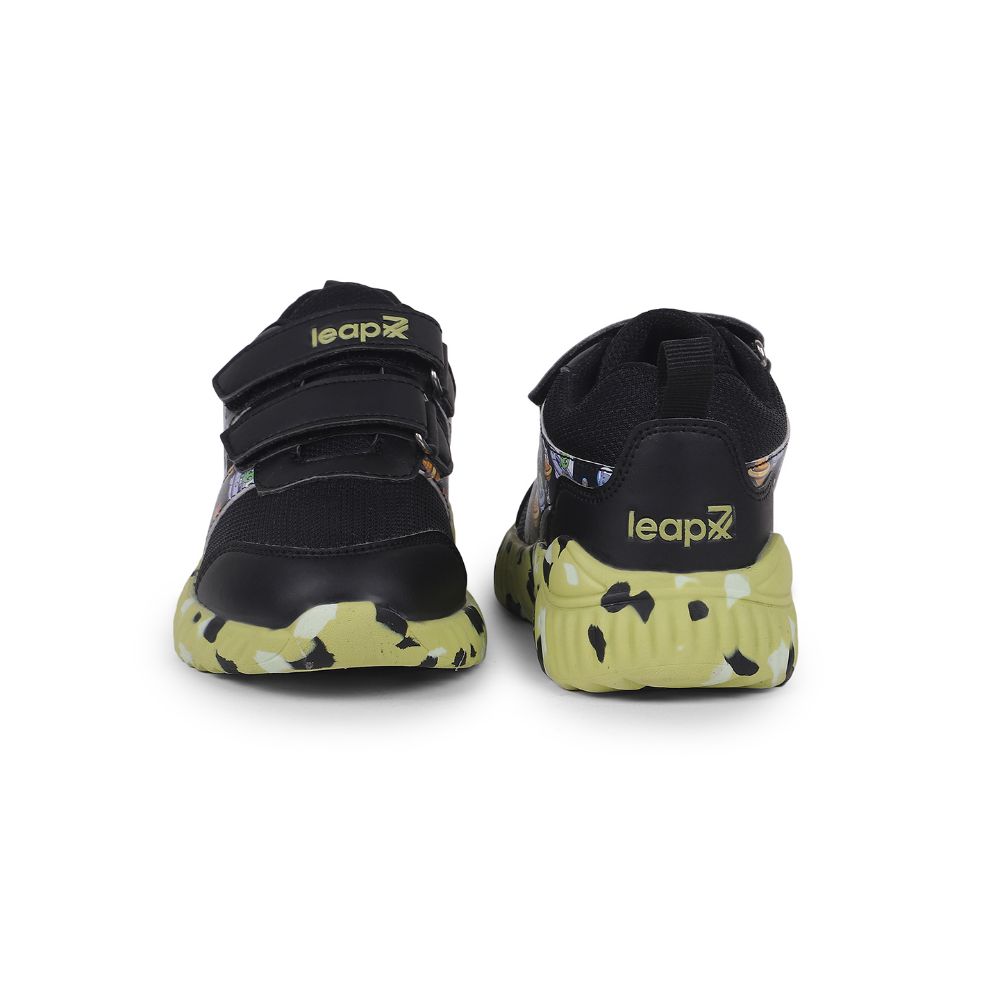 Buy Leap7x Black Sports Slip-on Walking Shoes For Kids