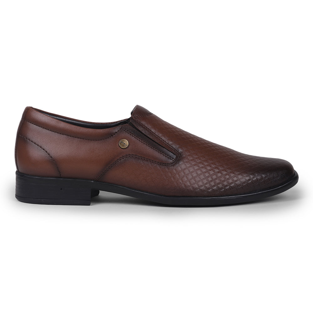 Fortune By Liberty Men LB-28-2E Tan Formal Non Lacing Shoes