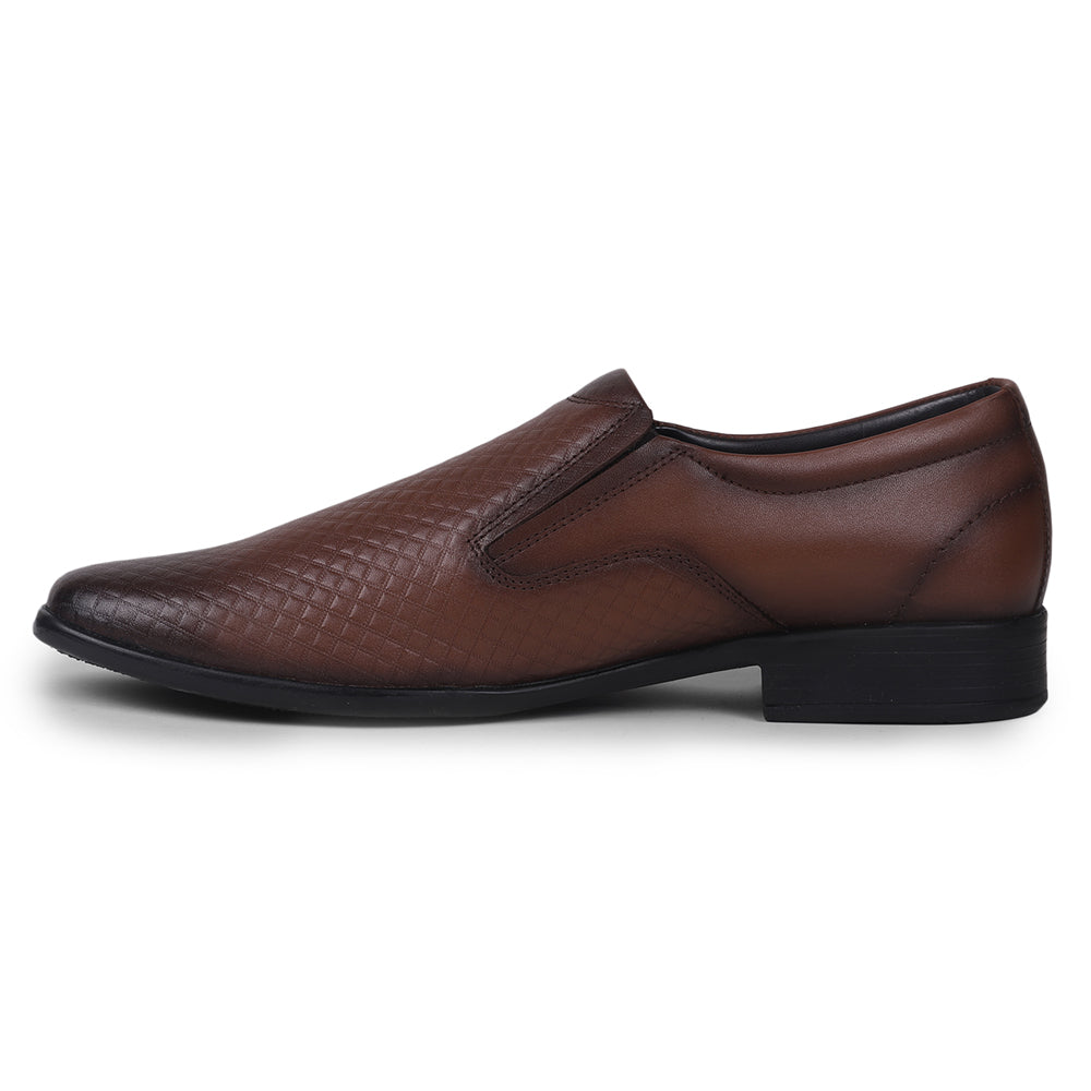 Fortune By Liberty Men LB-28-2E Tan Formal Non Lacing Shoes
