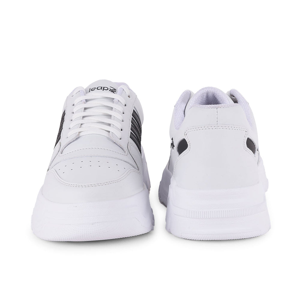 Leap7x Casual White Lacing Sneakers For Men JAXER-1E By Liberty