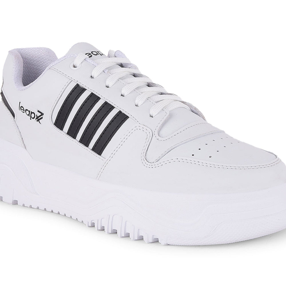 Leap7x Casual White Lacing Sneakers For Men JAXER-1E By Liberty