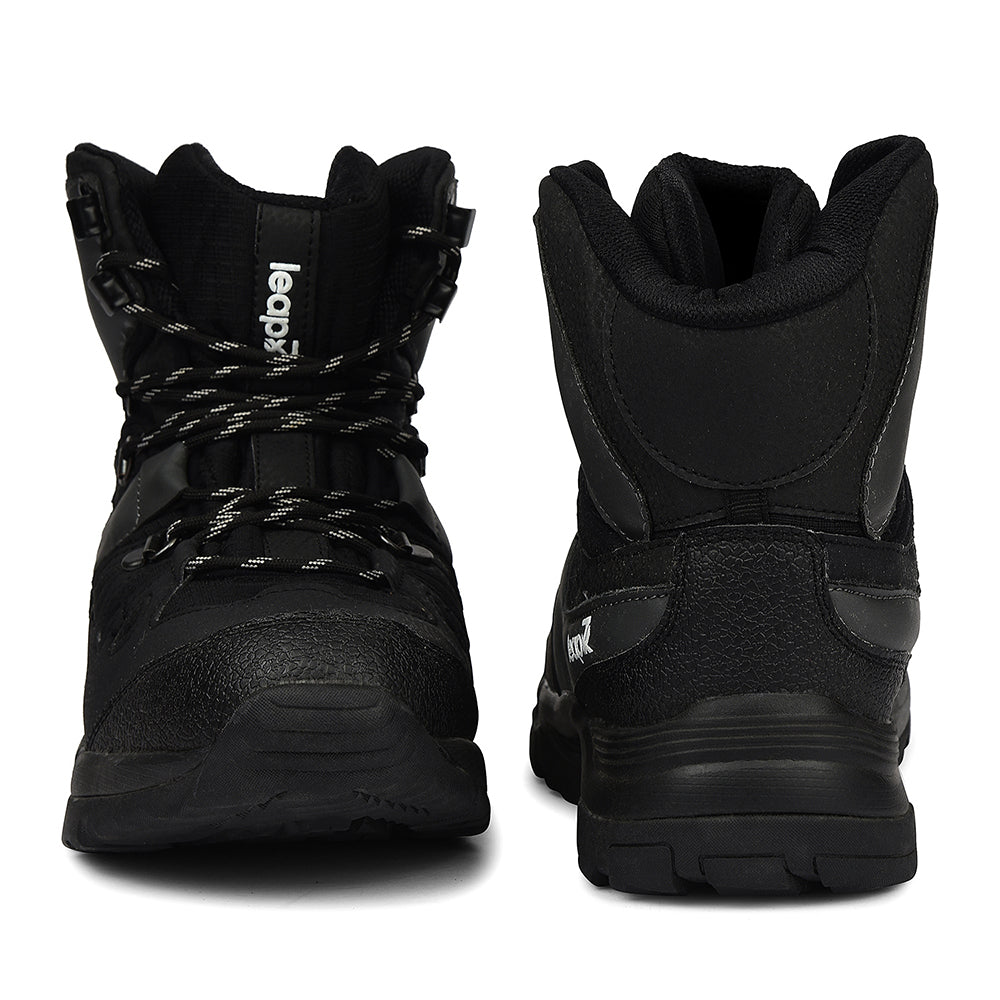 Buy Leap7x Black Sports Lacing Trekking Shoes For Men Buy Leap7x Black Sports Lacing Trekking Shoes For Men