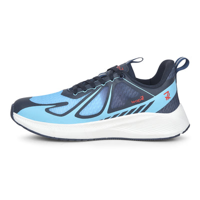 Leap7x Sky Blue Sports Lacing Running Shoes For Men RUNIER-1E By Liberty