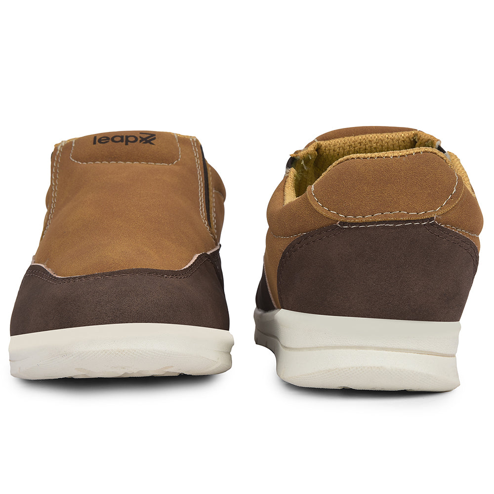Buy Leap7x Camel Casual Non Lacing Sneakers For Men