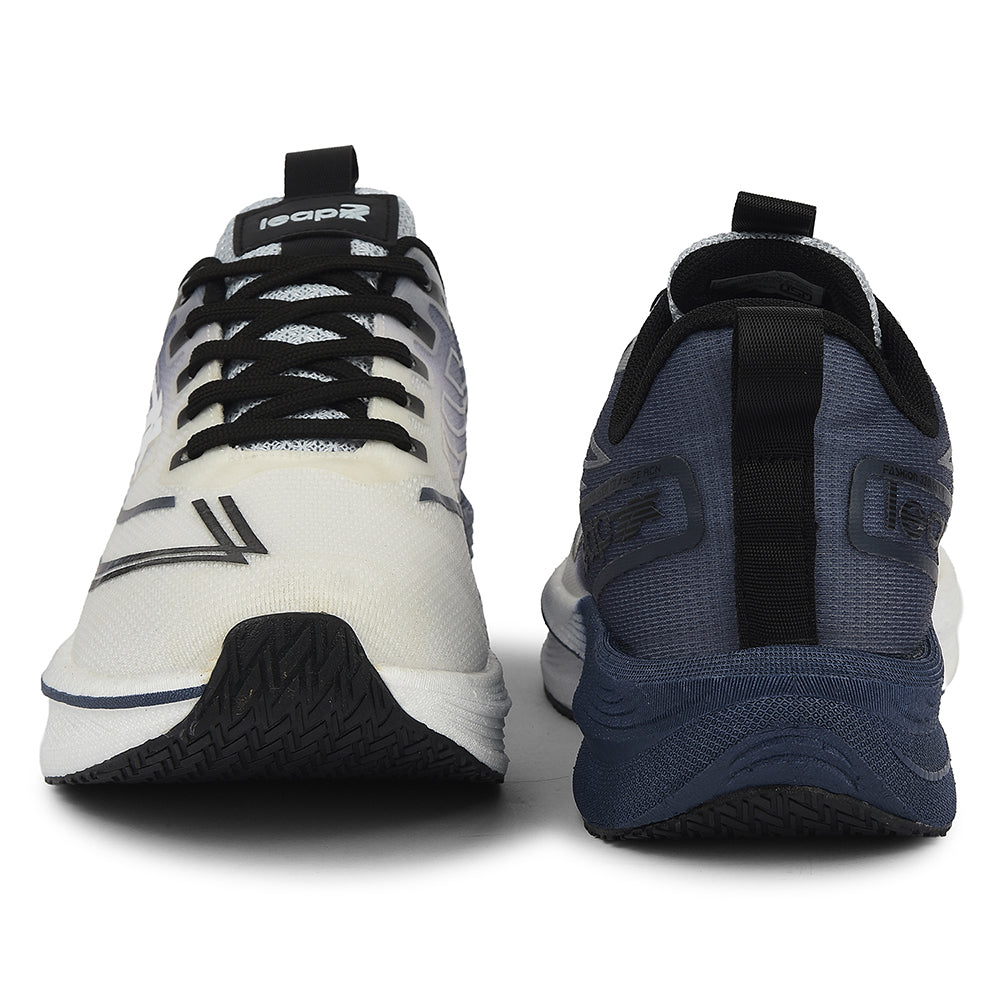 Buy Leap7x Light Grey Sports Lacing Running Shoes