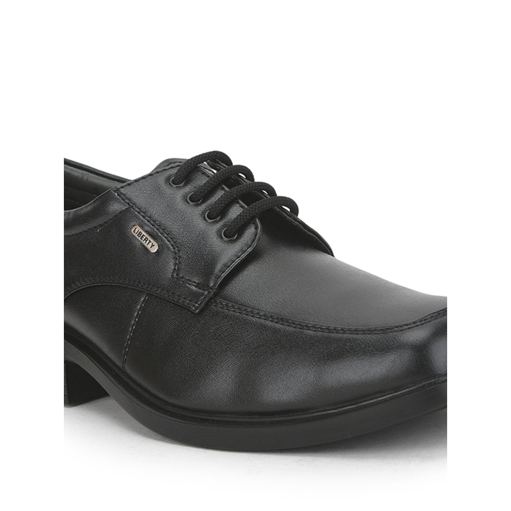Fortune Lacing Black Formal Derby Shoes For Men 55-16 By Liberty