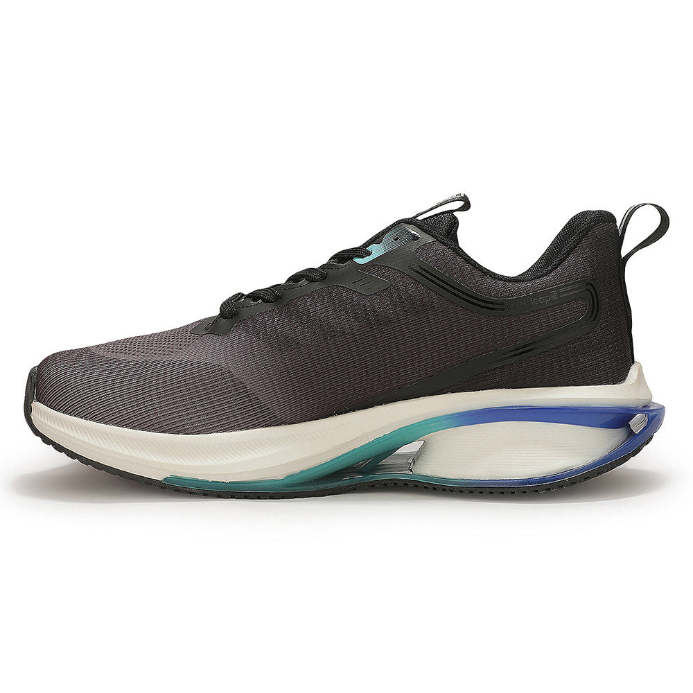 Buy Leap7X ZX-M-41E Black Sports Lacing Running Shoes for Men