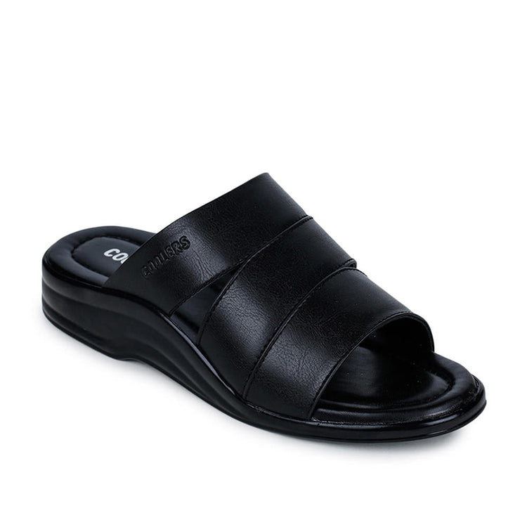 Buy Coolers Casual (Black) Slippers For Men 7123-310 By Liberty