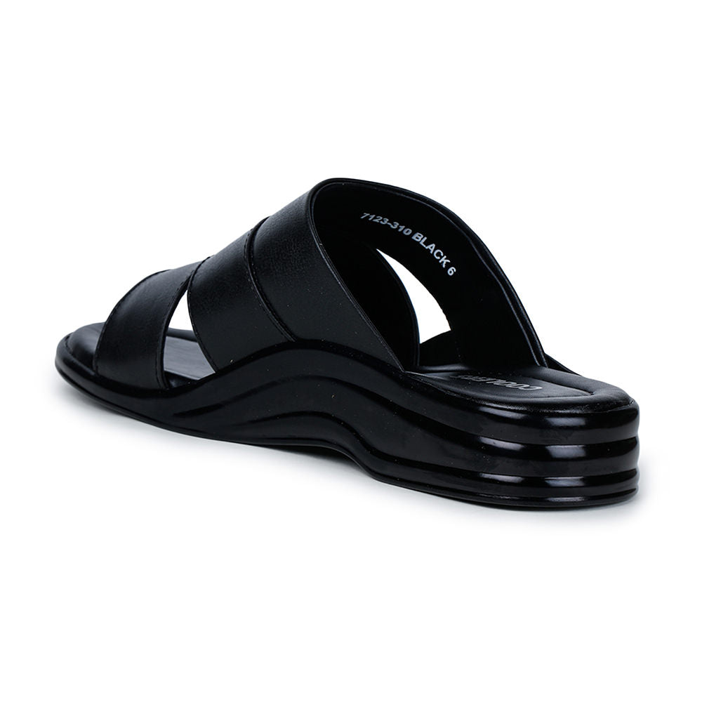 Coolers Casual (Black) Slippers For Men 7123-31 By Liberty