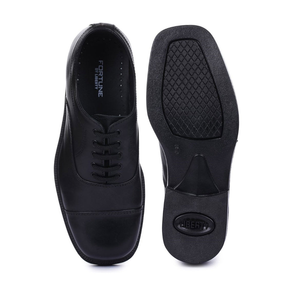 Fortune (Black) Formal Brogue Shoes For Men 7139-1 By Liberty