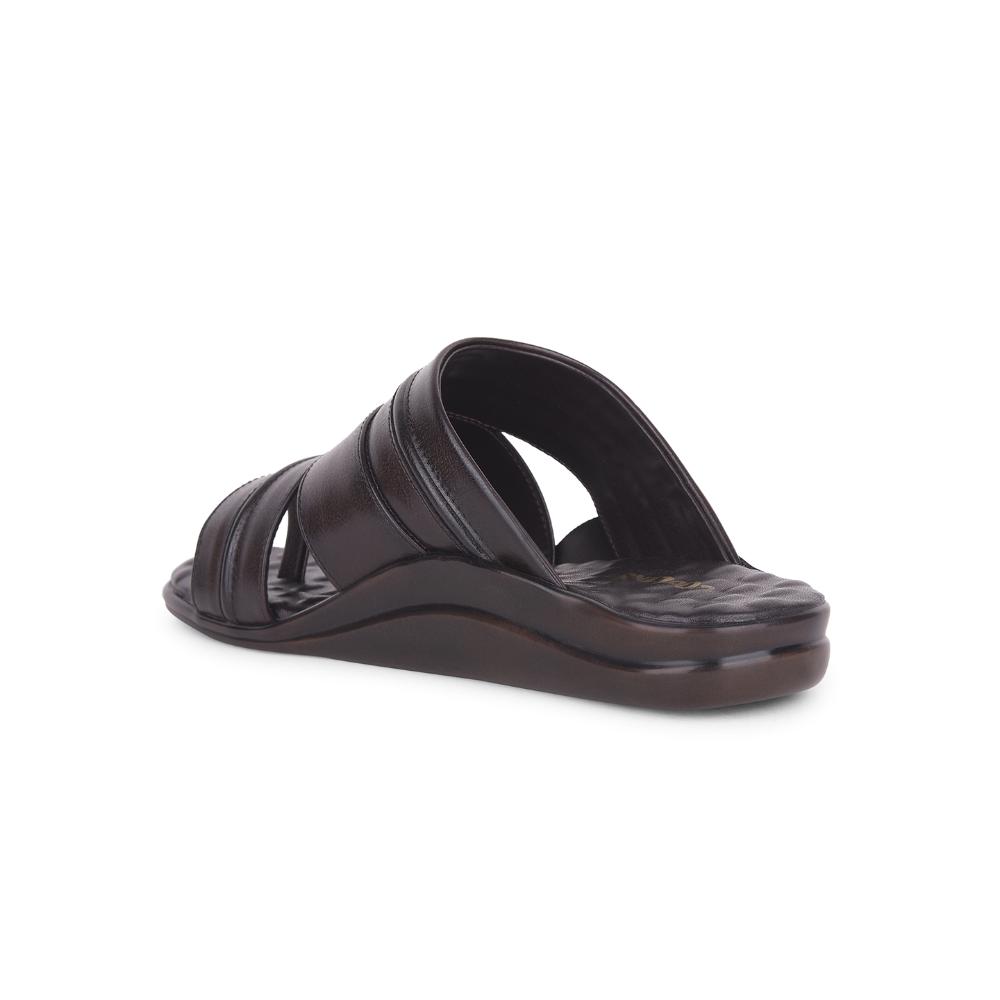 Coolers Brown Casual Slippers For Men 7193-91 By Liberty