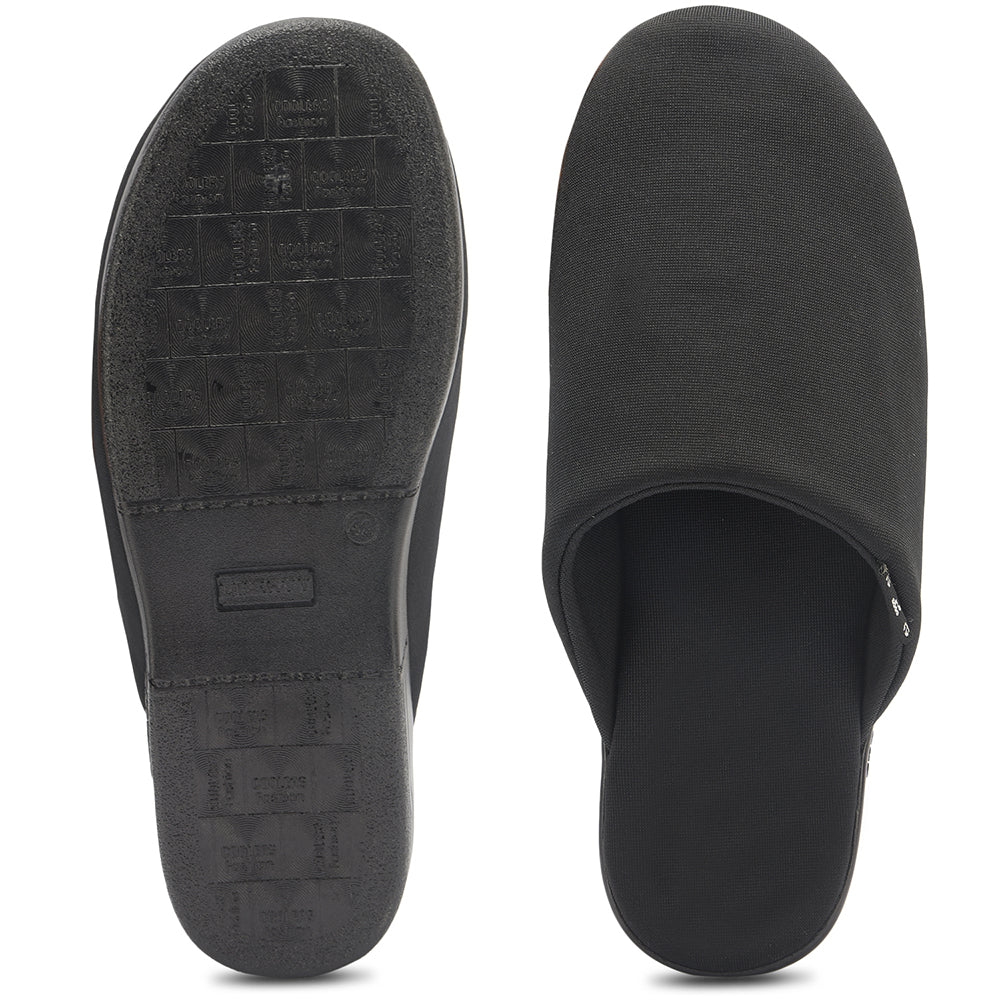 A-HA Casual Black Mule For Men M-CARPET1 By Liberty