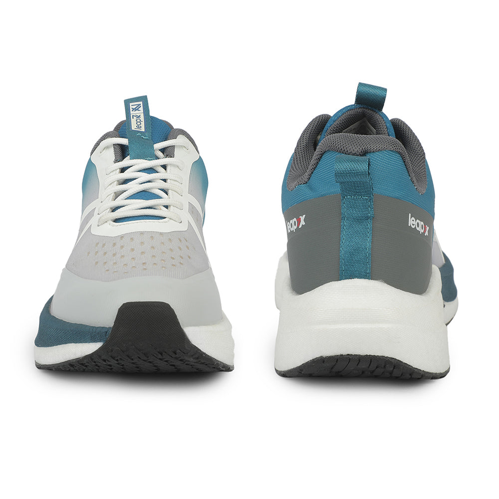 Buy Leap7X ZLP-XM-58 Teal Blue Sports Lacing Running Shoes for Men