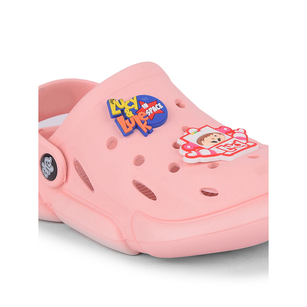 AHA Casual Light Pink Clogs For Kids ZQ-SH-18 By Liberty