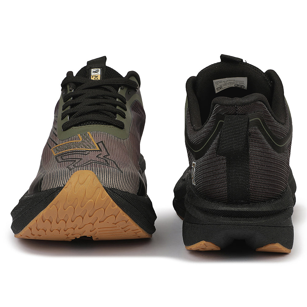 Buy Leap7X ZLP-XM-19 Olive Green Sports Lacing Running Shoes for Men