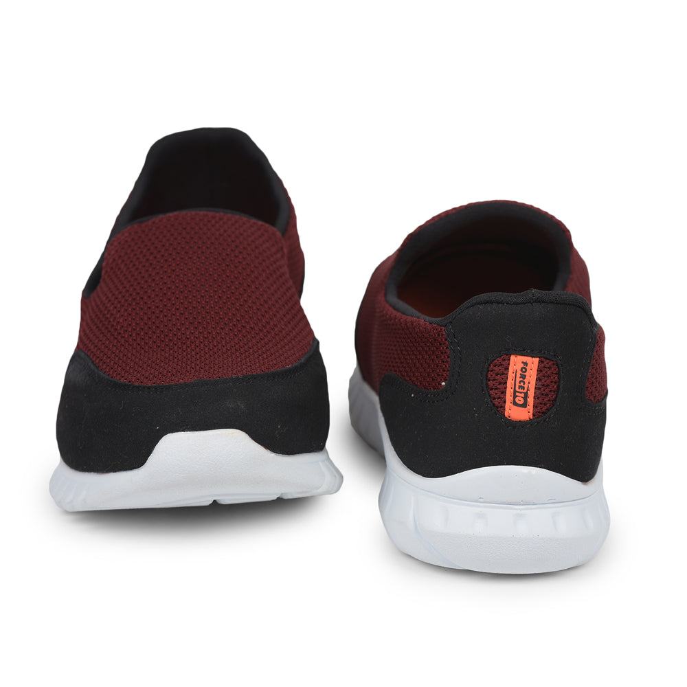 Force 1 Sports Slip On Shoes Men (MAROON) MONTES-22 By Liberty