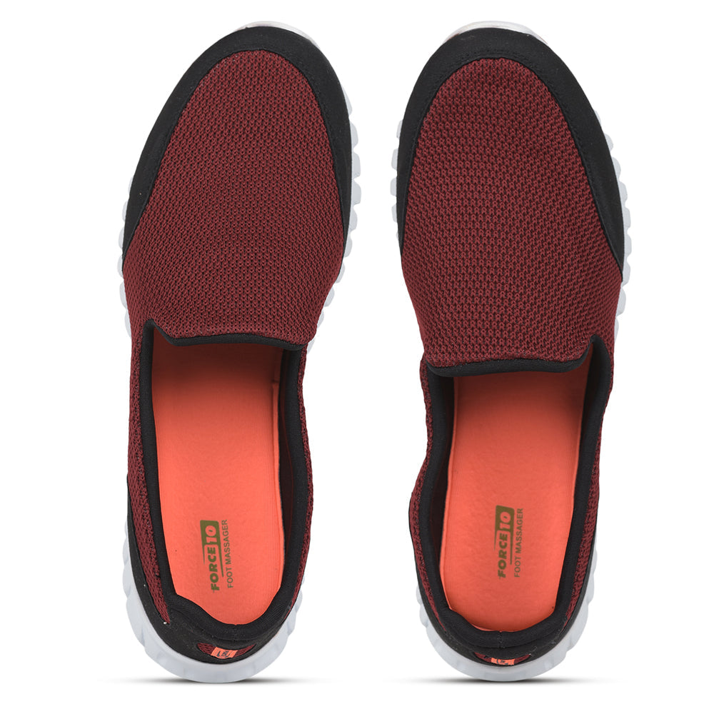 Force 1 Sports Slip On Shoes Men (MAROON) MONTES-22 By Liberty