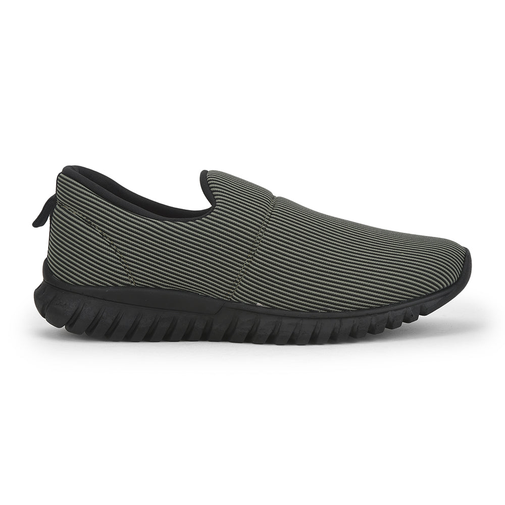 Force 1 Casual Non Lacing Shoe For Men (Olgreen) MONTES-28 By Liberty