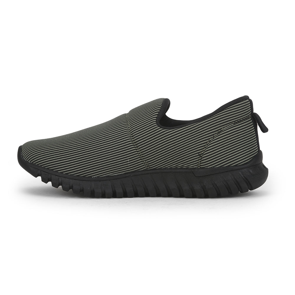 Force 1 Casual Non Lacing Shoe For Men (Olgreen) MONTES-28 By Liberty