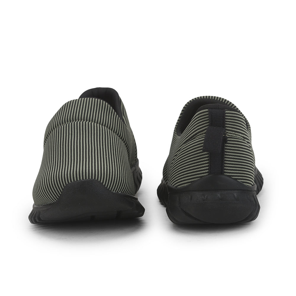 Force 1 Casual Non Lacing Shoe For Men (Olgreen) MONTES-28 By Liberty