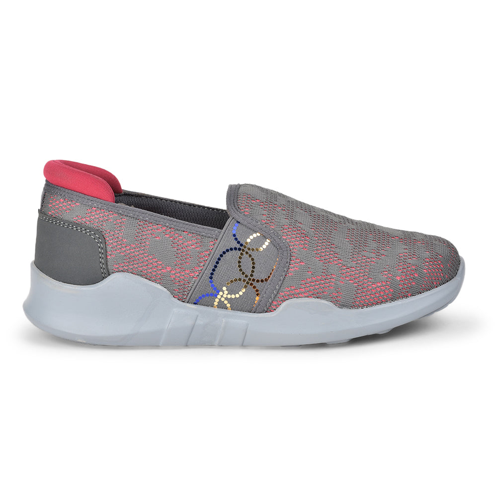Force 1 Casual Slip On Shoes Ladies (GREY) AVILA-33 By Liberty