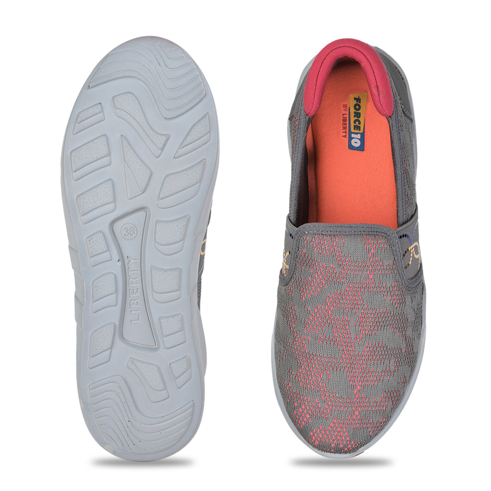 Force 1 Casual Slip On Shoes Ladies (GREY) AVILA-33 By Liberty