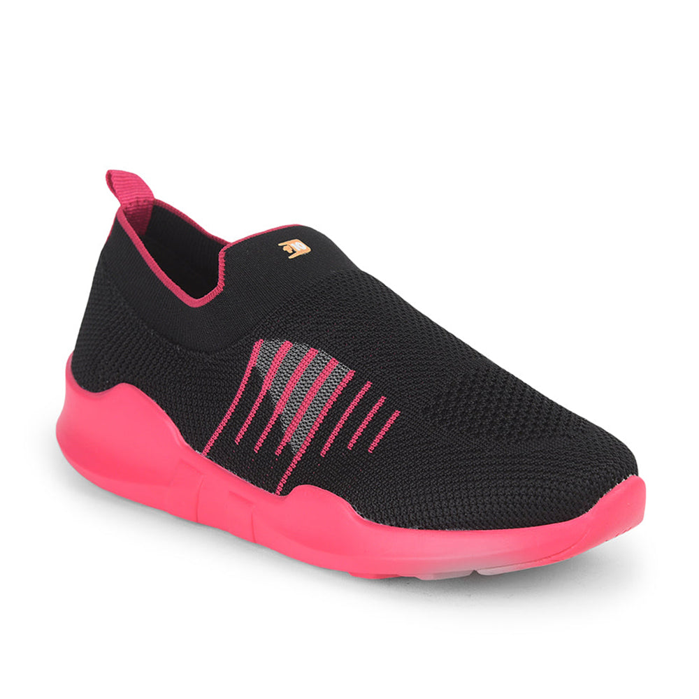 Force 1 Non-Lacing Black Casual Slip On Shoes For Women AVILA-36 By Liberty