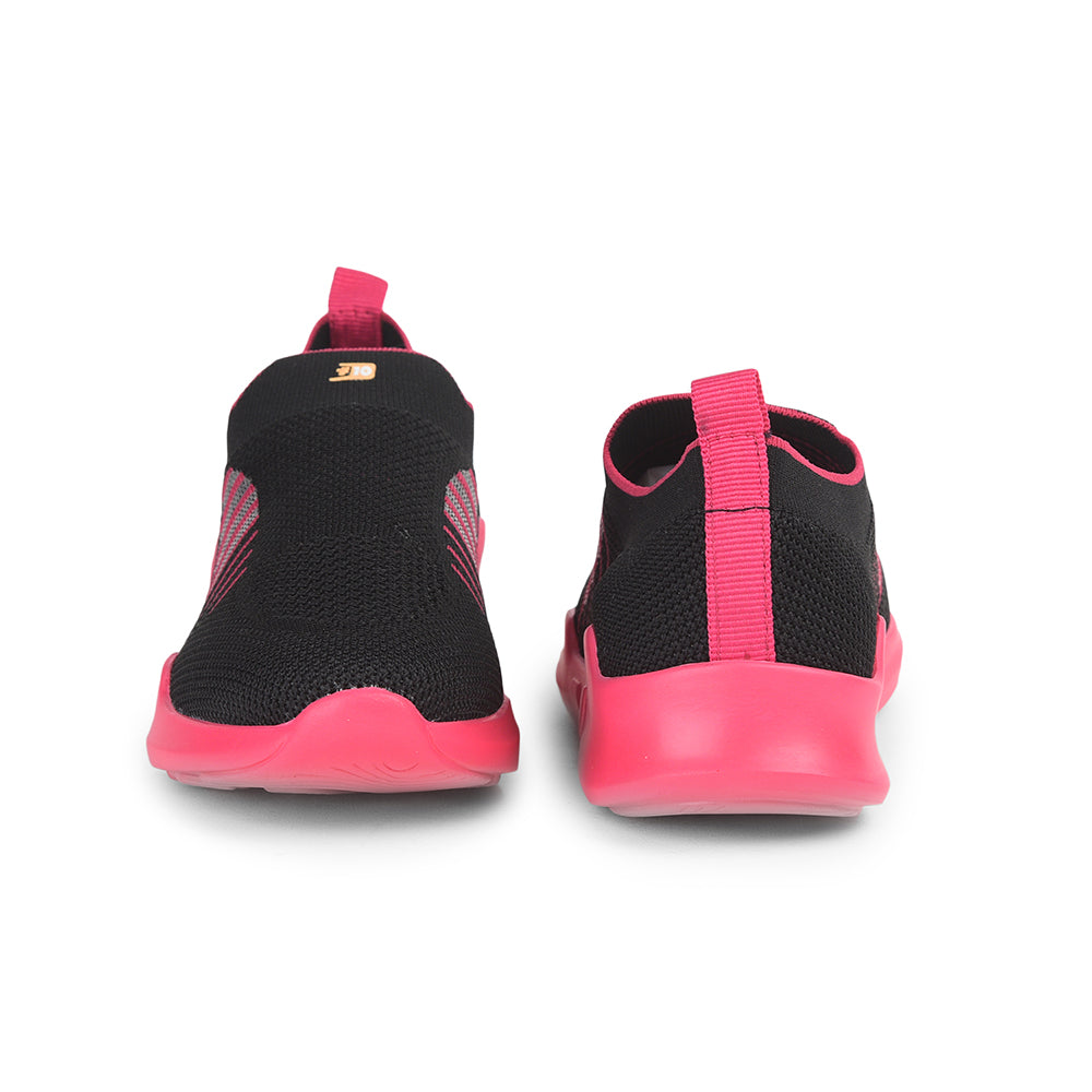 Force 1 Non-Lacing Black Casual Slip On Shoes For Women AVILA-36 By Liberty