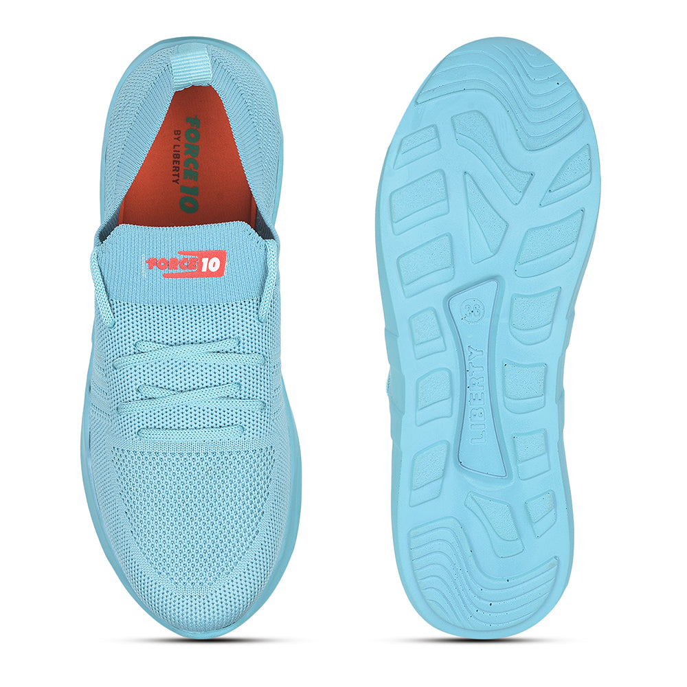 Force 1 Non Lacing Casual Sea Green Slip-on Shoes For Women AVILA-38 by Liberty