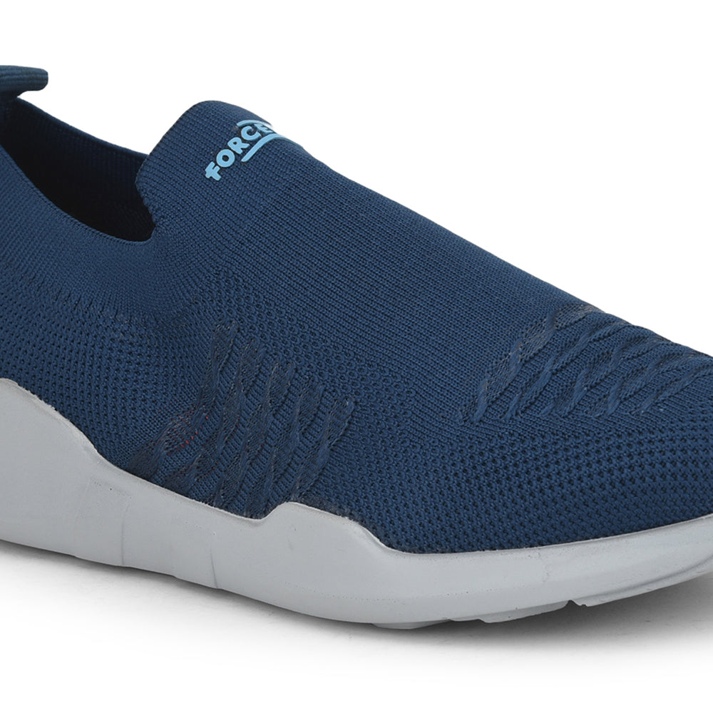 Force 1 Sports Non Lacing Shoes For Ladies (T.Blue) AVILA-42 By Liberty