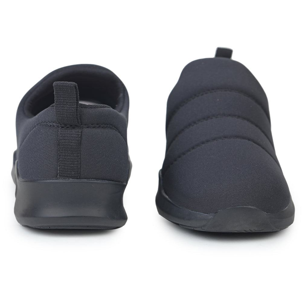Force 1 Non Lacing Black Casual Slip on Shoes For Women AVILA-BLK By Liberty