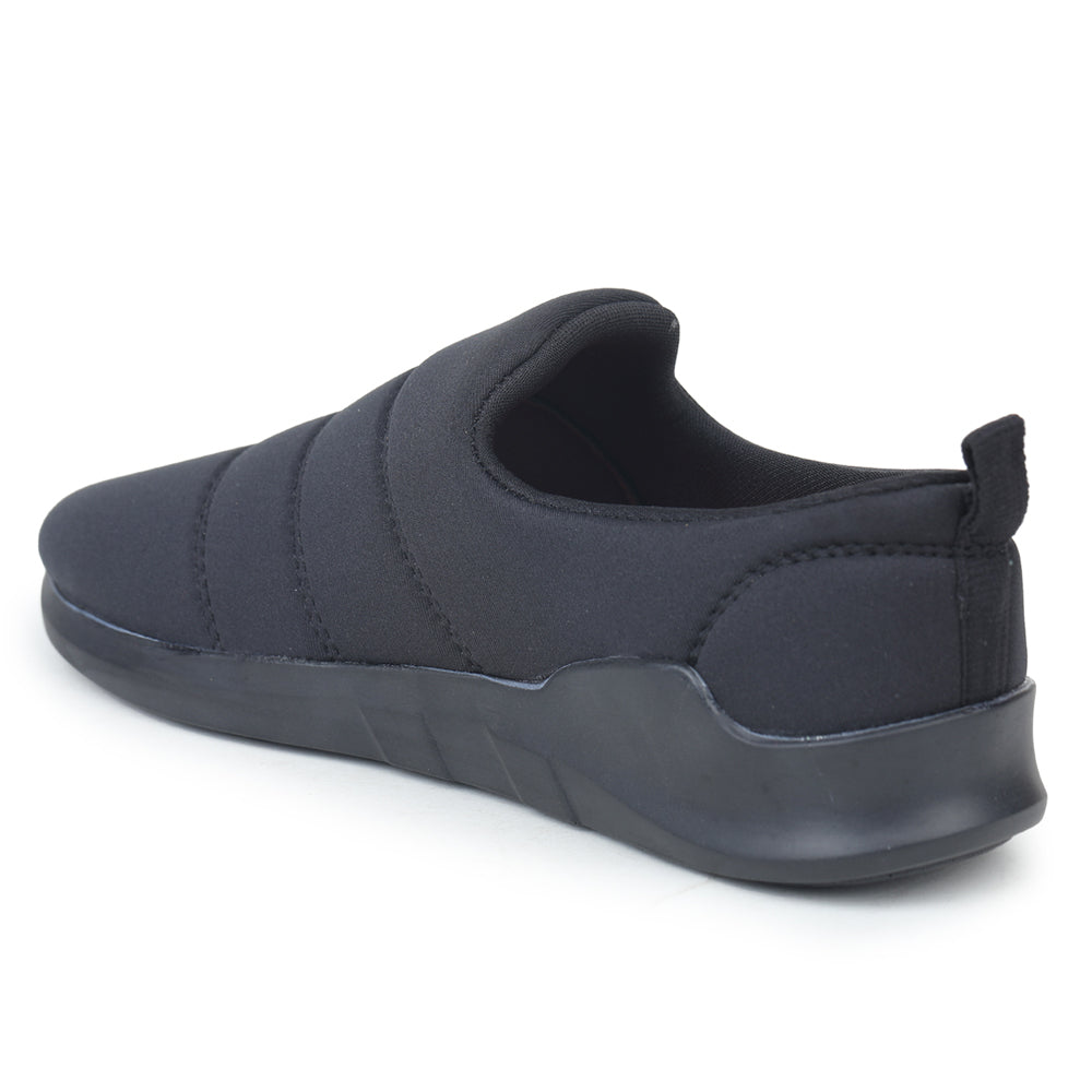 Force 1 Non Lacing Black Casual Slip on Shoes For Women AVILA-BLK By Liberty