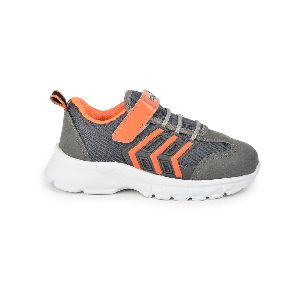 Leap7x Non Lacing Casual Shoes For Kids (Grey) (JEEVA-2) By Liberty