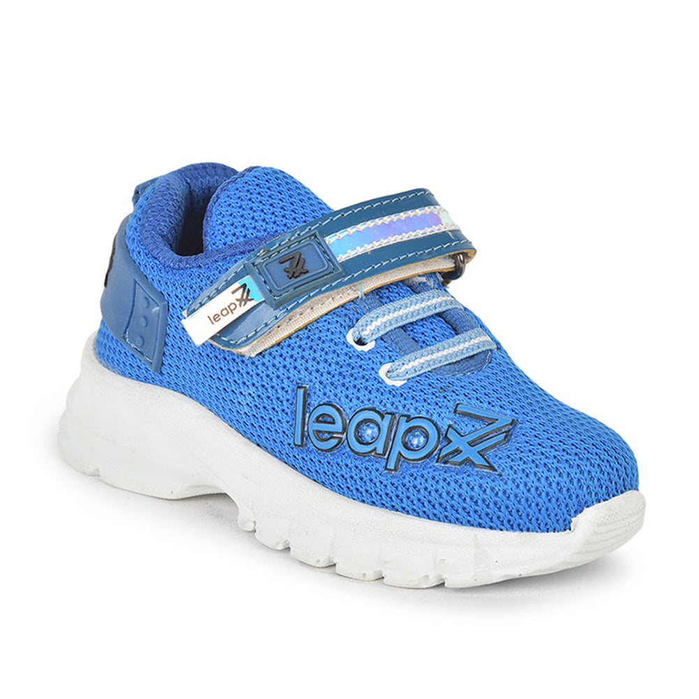 Leap7x Non Lacing Casual Shoes For Kids (R.Blue) JEEVA-8 By Liberty