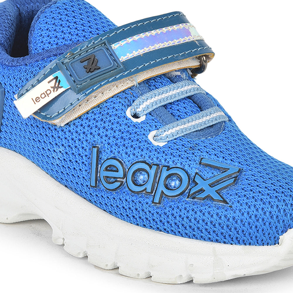 Leap7x Non Lacing Casual Shoes For Kids (R.Blue) JEEVA-8 By Liberty
