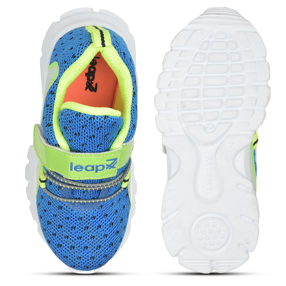 Leap7x Non Lacing Casual Shoes For Kids (R.Blue) JEEVA-9 By Liberty